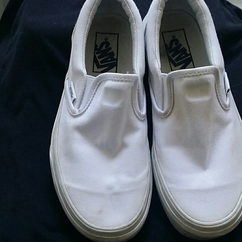Vans canvas slip ons